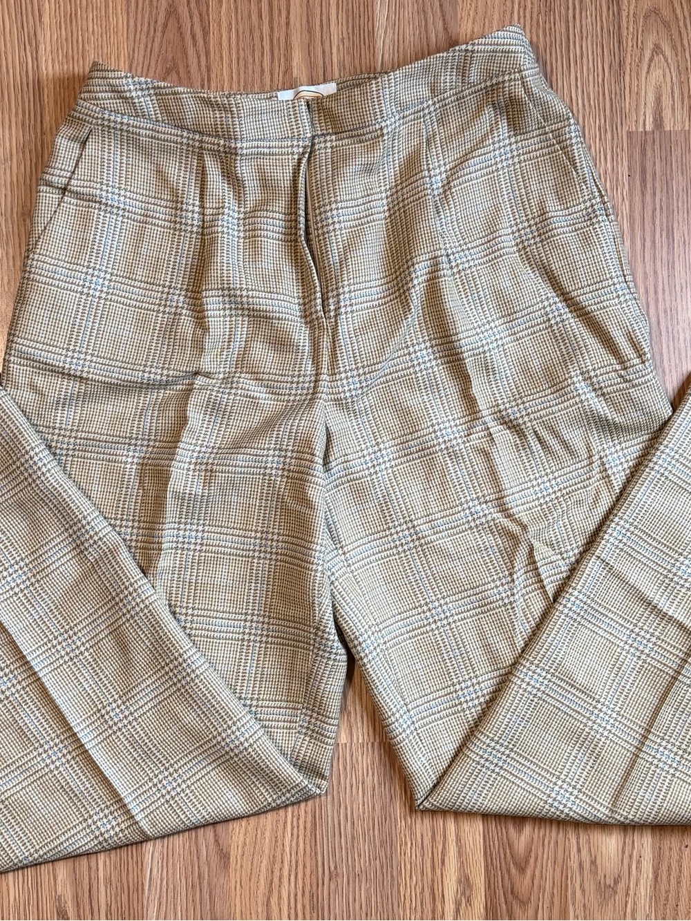 Talbots Men's Tan Plaid Chinos